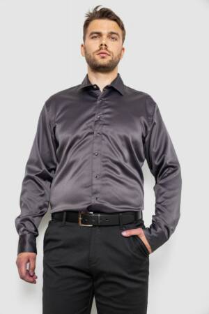 Сорочка чоловіча, колір сірий, 214R3061
