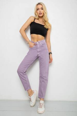 Джинси жіночі, колір бузковий, 182R1888