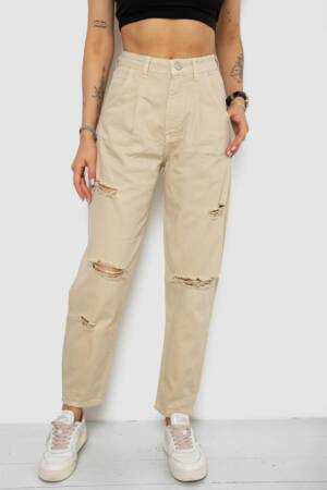 Джинси жіночі, колір бежевий, 250R1574-1