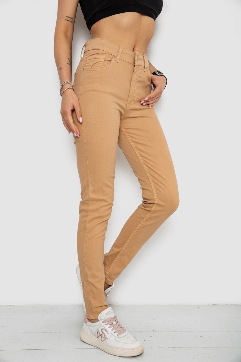 Джинси жіночі, колір бежевий, 182R1633 - Зображення 3