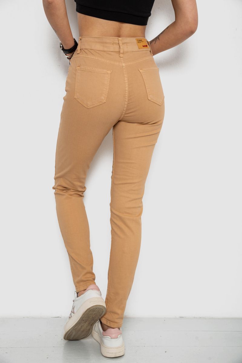 Джинси жіночі, колір бежевий, 182R1633 - Зображення 4