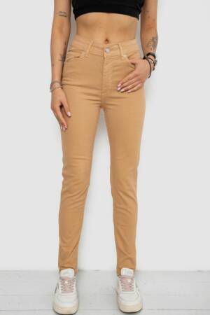 Джинси жіночі, колір бежевий, 182R1633