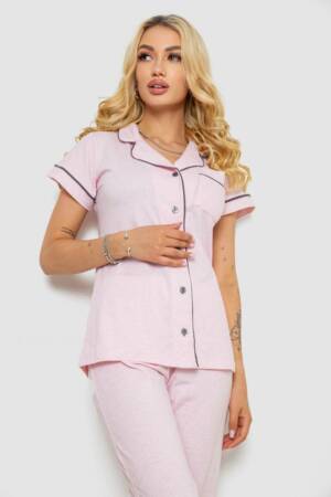 Піжама жіноча, колір рожевий, 243R19008