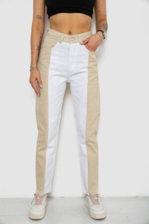 Джинси жіночі, колір бежевий, 182R1935S21