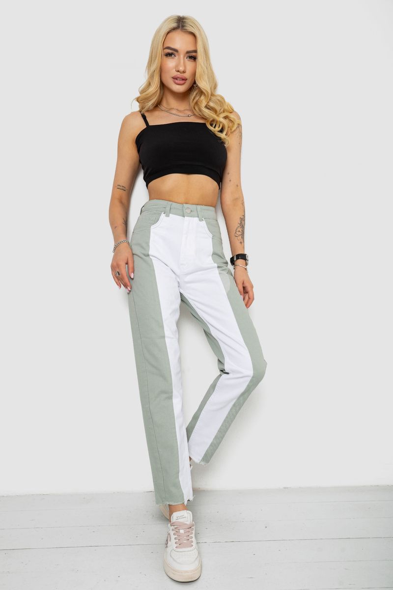 Джинси жіночі, колір оливковий, 182R1935S21