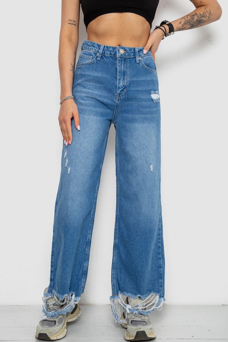 Джинси жіночі, колір синій, 182R2506