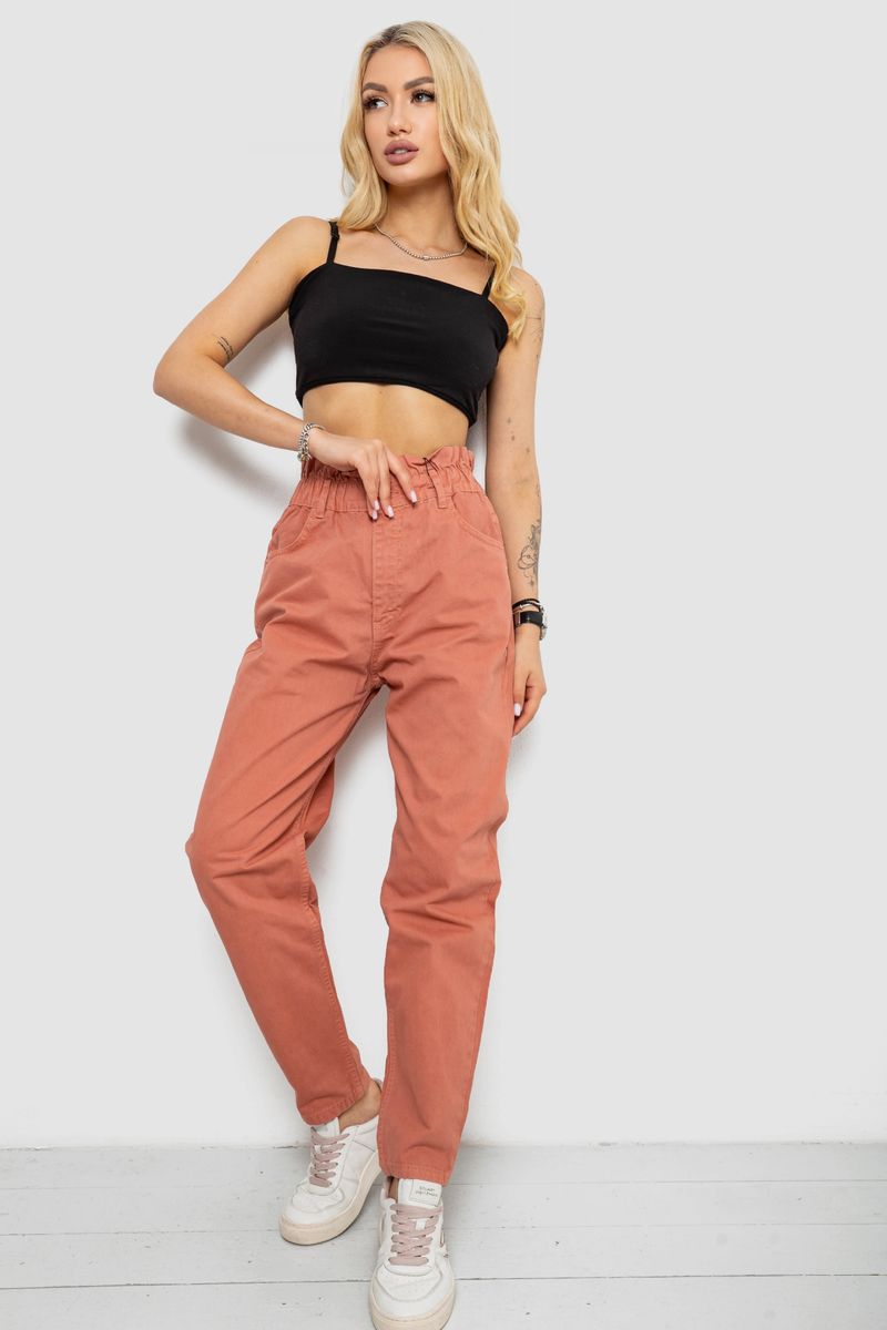 Джинси жіночі, колір пудровий, 182R1601