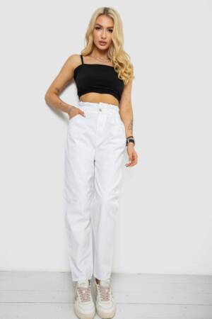 Джинси жіночі, колір білий, 182R1601