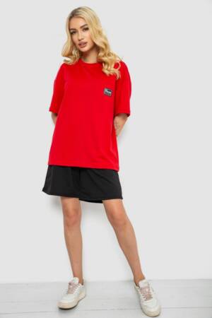 Костюм жіночий повсякденний, колір червоний, 241R5004-1