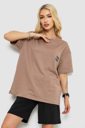 Костюм жіночий повсякденний, колір світло-коричневий, 241R5004-1