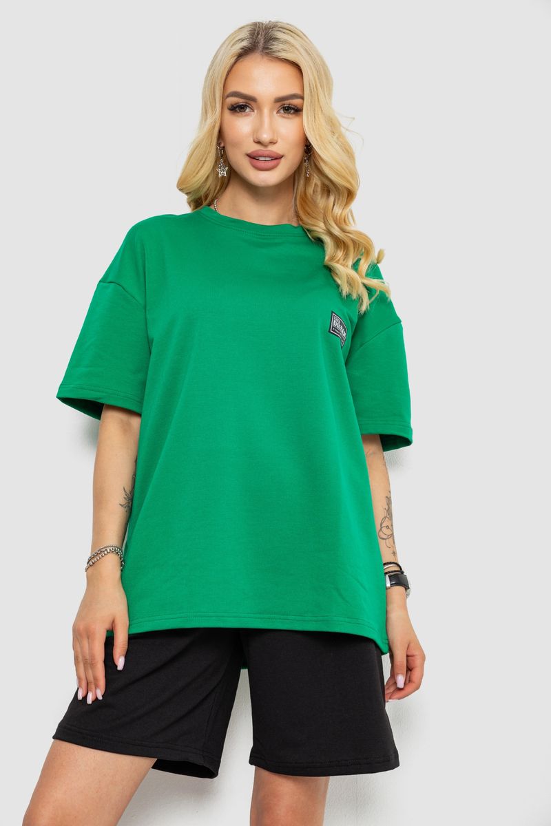 Костюм жіночий повсякденний, колір зелений, 241R5004-1