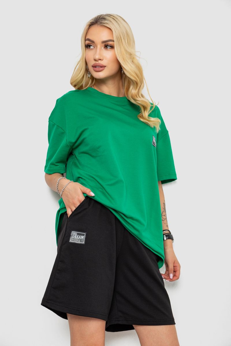 Костюм жіночий повсякденний, колір зелений, 241R5004-1 - Зображення 3