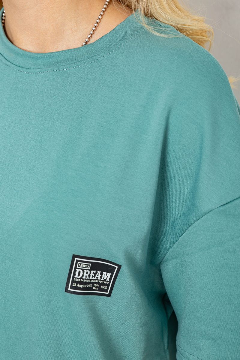 Костюм жіночий повсякденний, колір оливковий, 241R5004-1 - Зображення 5