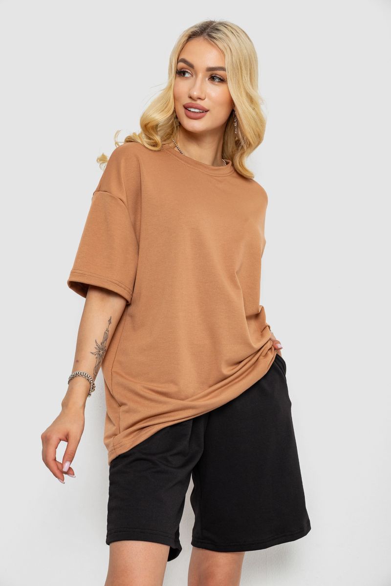 Костюм жіночий повсякденний, колір темно-бежевий, 241R5004-1 - Зображення 3