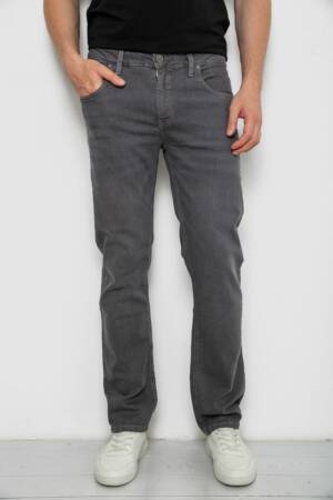 Джинси чоловічі однотонні, колір сірий, 244R1941