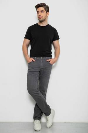 Джинси чоловічі однотонні, колір сірий, 244R1941