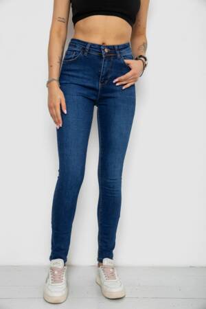 Джинси жіночі Skinny, колір синій, 182R4427