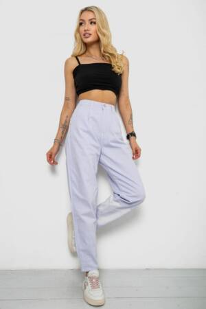 Джинси жіночі балони, колір бузковий, 182R1826