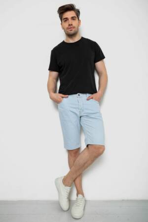 Шорти чоловічі джинсові, колір світло-блакитний, 238R2025