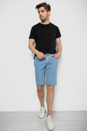 Шорти чоловічі джинсові, колір блакитний, 238R2025