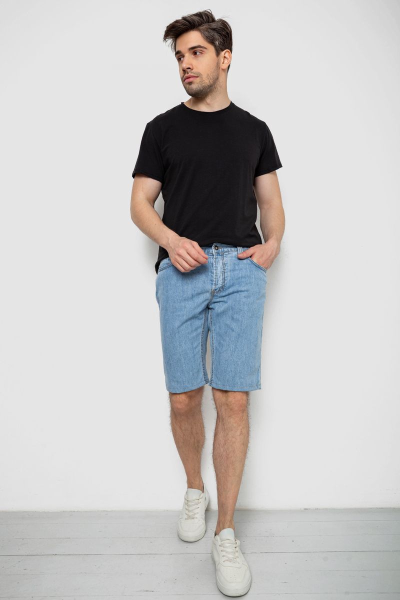 Шорти чоловічі джинсові, колір блакитний, 238R2025