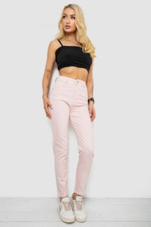 Джинси жіночі, колір пудровий, 182R1450