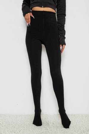 Колготи жіночі на флісі, колір чорний, 238R7018