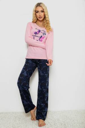 Піжама жіноча, колір рожевий, 243R1050