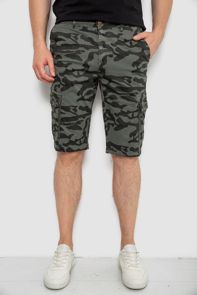 Шорти чоловічі мілітарі, колір хакі, 244R108-10