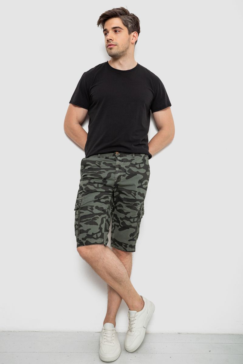 Шорти чоловічі мілітарі, колір хакі, 244R108-10