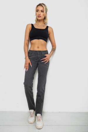 Джинси жіночі, колір сірий, 244R014-1
