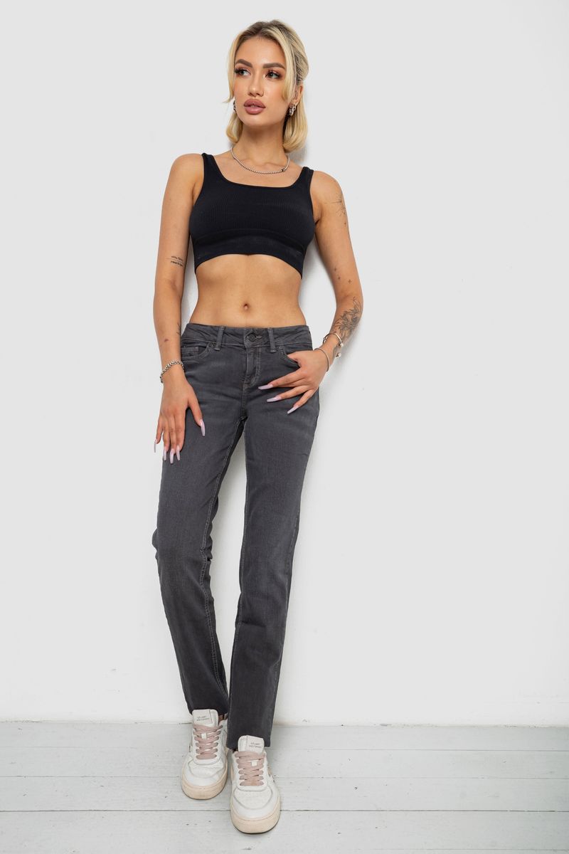 Джинси жіночі, колір сірий, 244R014-1