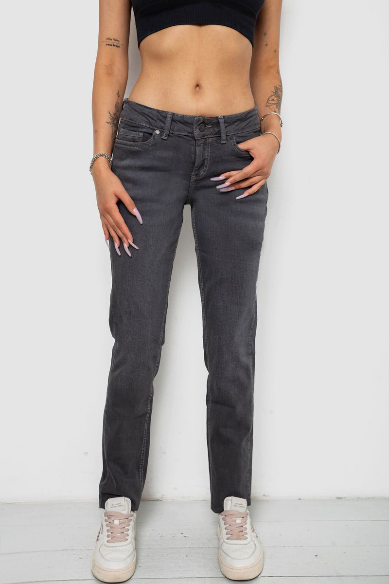 Джинси жіночі, колір сірий, 244R014-1