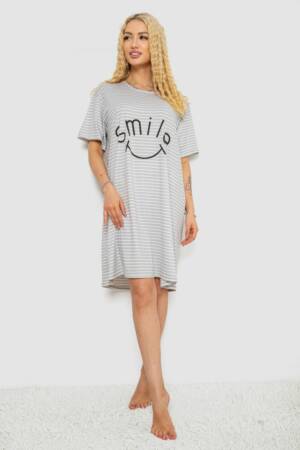 Нічна сорочка, колір сіро-білий, 238R335-3