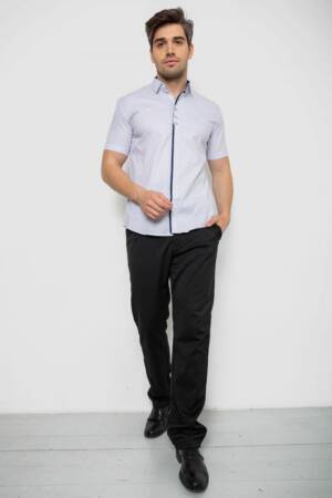 Сорочка чоловіча з принтом, колір білий, 214R7014