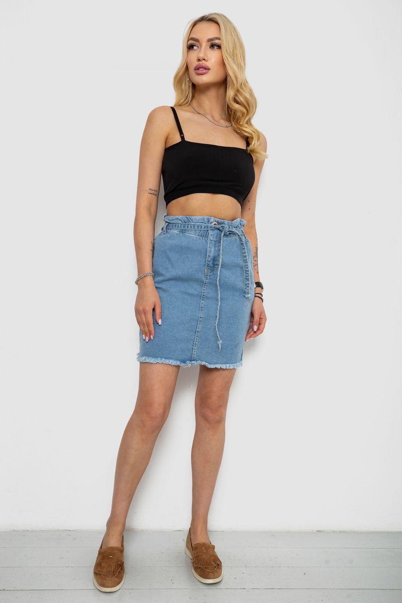 Спідниця жіноча джинсова, колір блакитний, 182R1484