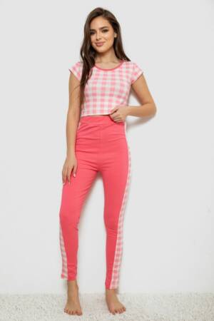 Піжама жіноча, колір рожевий, 243R1488-017