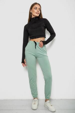 Спортивні штани жіночі, колір оливковий, 238R5052-1