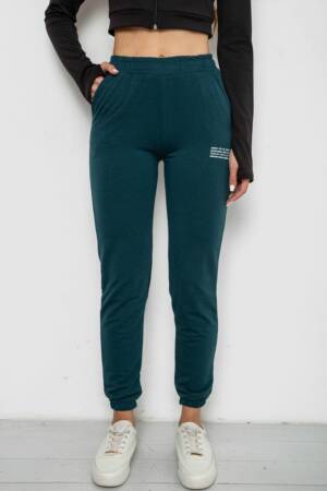Спортивні штани жіночі, колір зелений, 238R5052-1