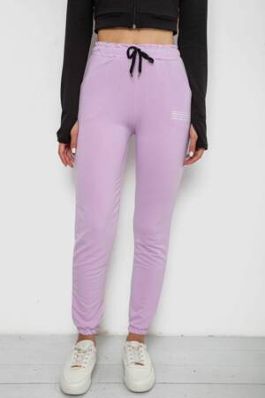 Спортивні штани жіночі, колір бузковий, 238R5052-1
