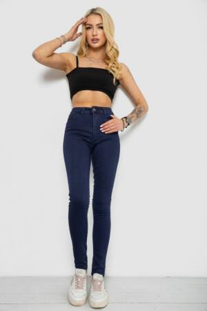 Джинси жіночі Skinny, колір синій, 182R4311