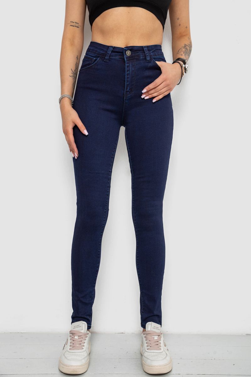 Джинси жіночі Skinny, колір синій, 182R4311