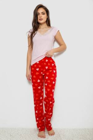 Піжама жіноча, колір рожевий, 243R1484-025