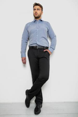 Сорочка чоловіча однотонна, колір сірий, 214R815