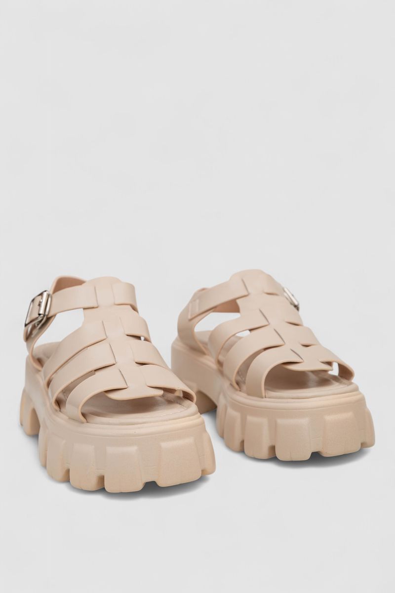 Босоніжки жіночі, колір бежевий, 243R9206 - Зображення 3