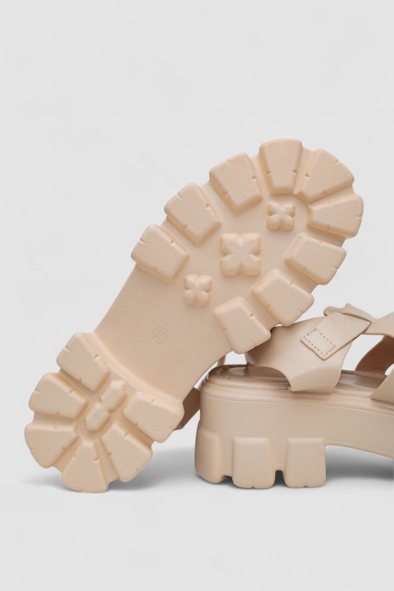 Босоніжки жіночі, колір бежевий, 243R9206 - Зображення 5