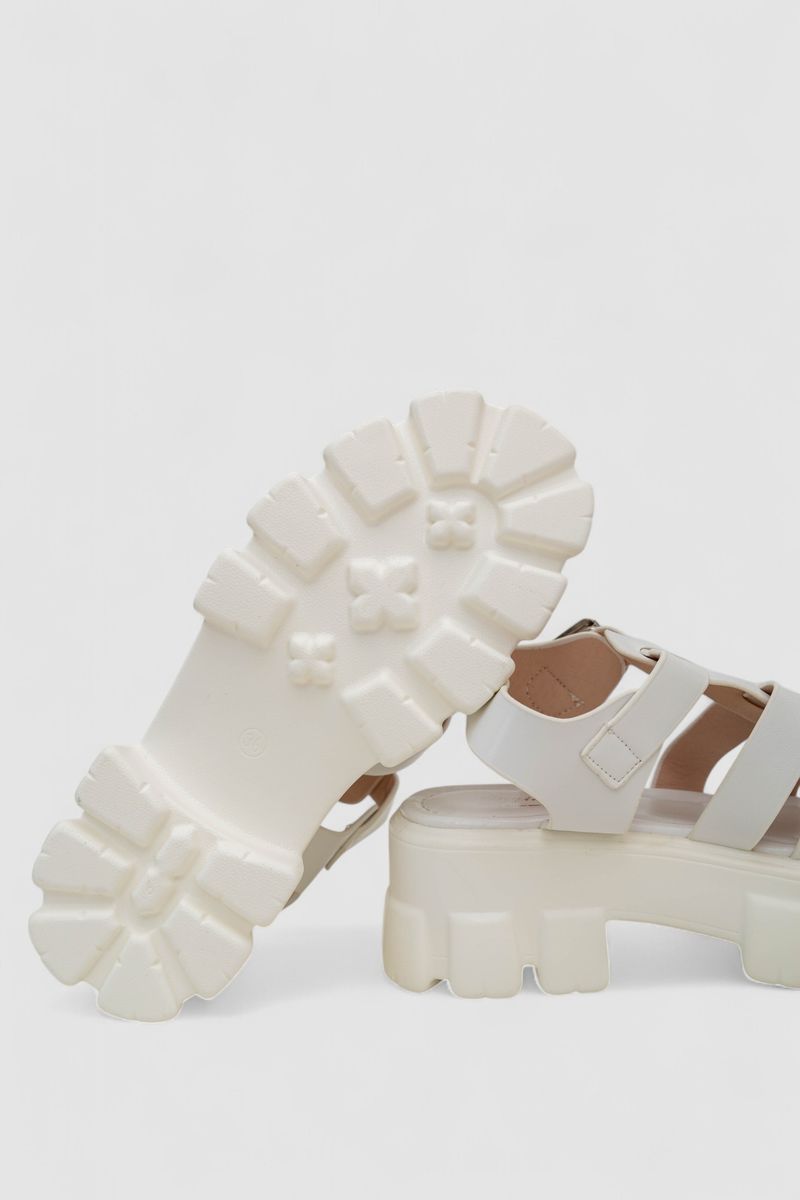 Босоніжки жіночі, колір білий, 243R9206 - Зображення 5