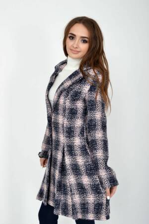 Пальто жіноче, колір синьо-рожевий, 104R1269