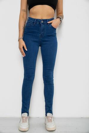 Джинси жіночі Skinny, колір синій, 182R3619