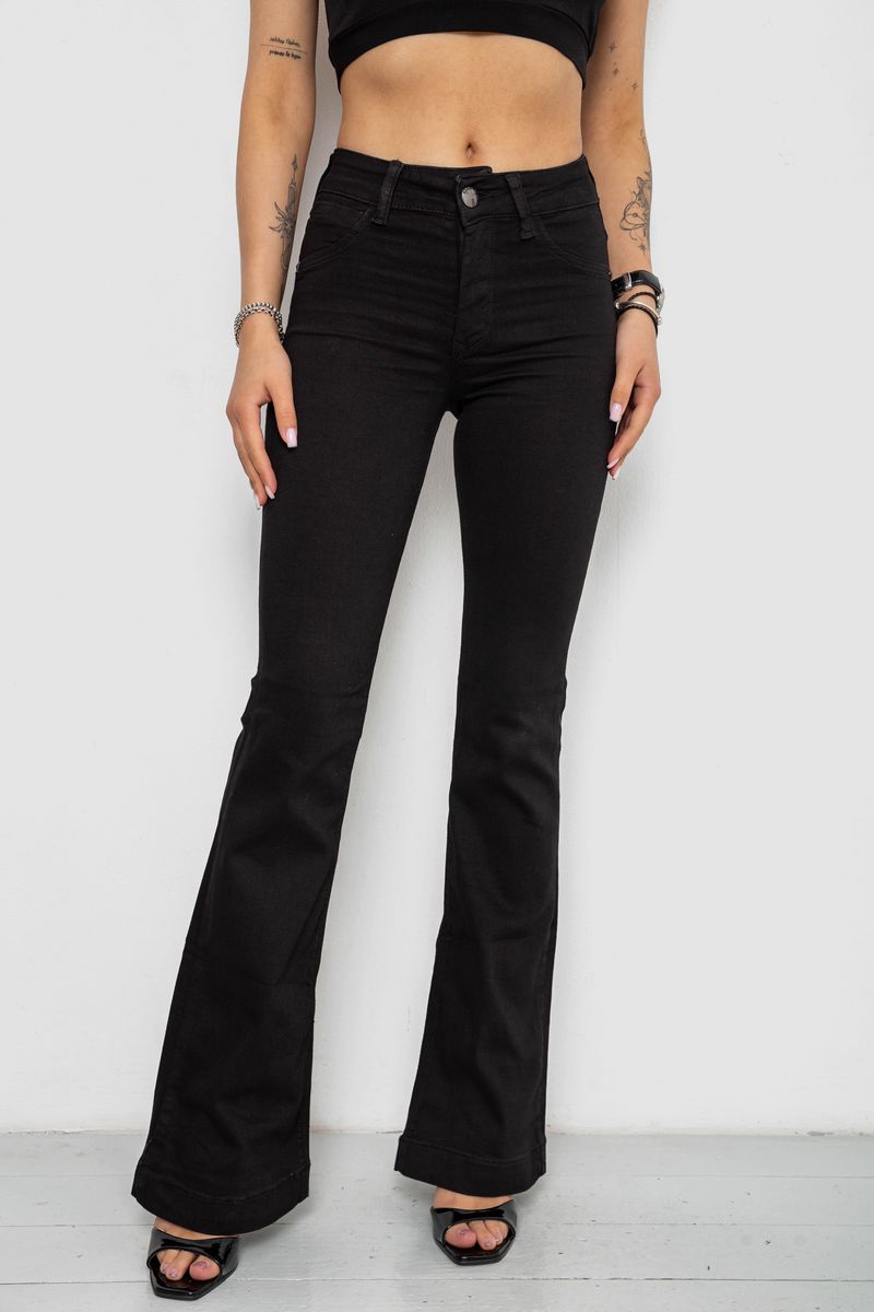 Джинси жіночі, колір чорний, 182R7051